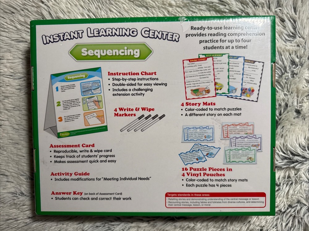NEW Lakeshore Instant Learning Center Sequencing Grades 1-2