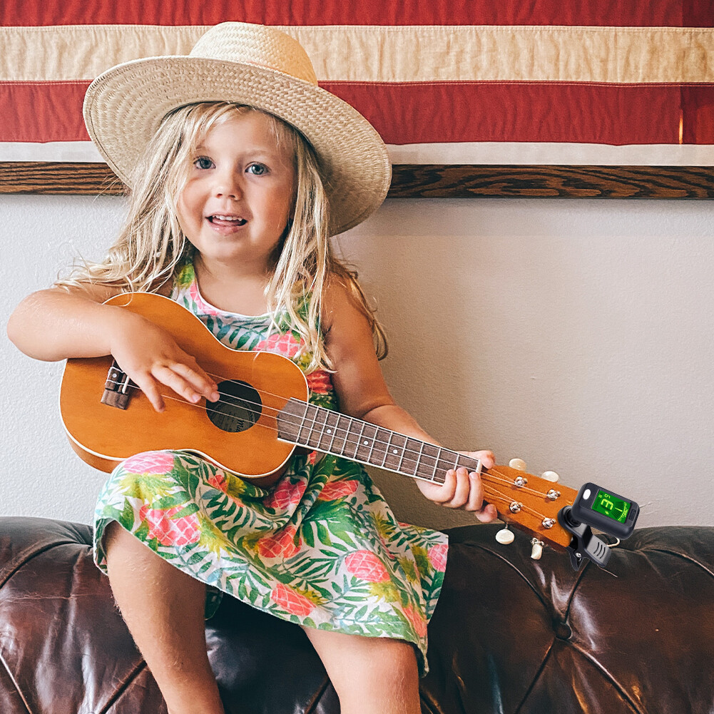 JOYO LCD Clip on Guitar Tuner Chromatic Acoustic Guitar Bass Ukulele Violin