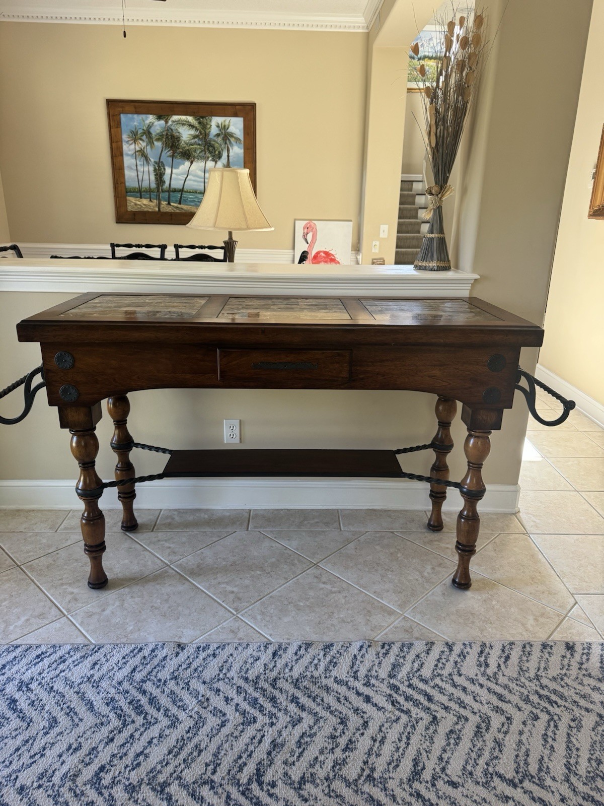 Console Table Coffee Table Narrow Couch Side Entryway Storage, or Kitchen Island