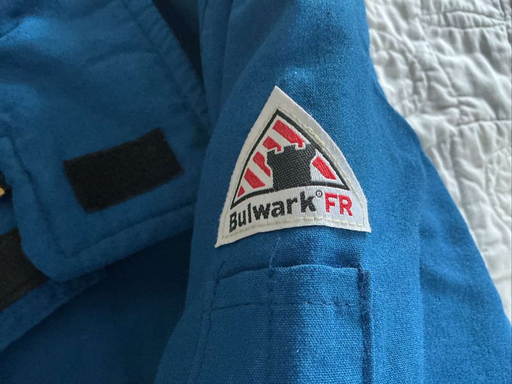 Bulwark Fr Jacket Size XXL Flame Resistant Royal Blue
