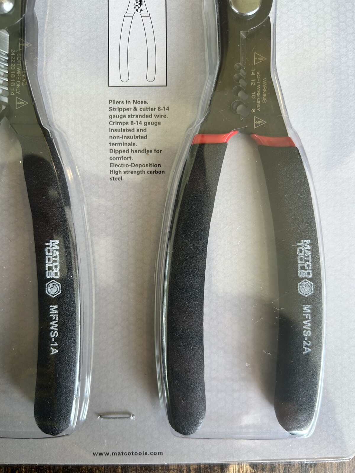 Matco MFWS2A Compact Wire Stripper Multi-Function Set 14-24 AWG 8-14 AWG