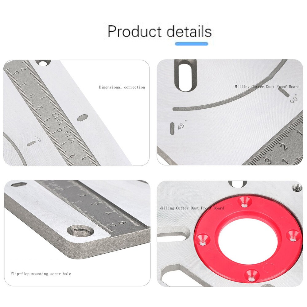 Alloy Router Table Insert Plate Machine Engraving Tool V9Z1