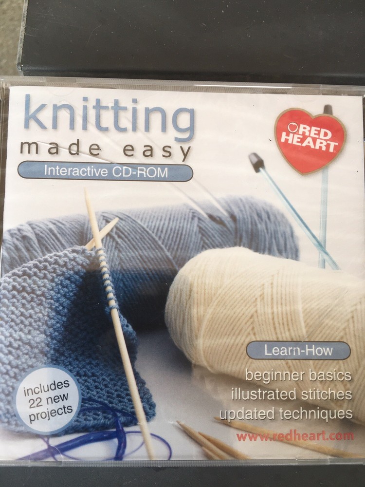 Coats & Clark Interactive CD Rom- “Knitting Made Easy” SEALED