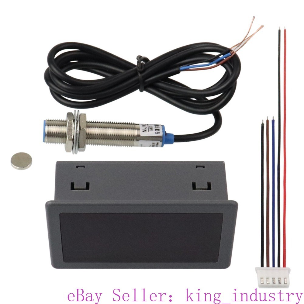 High Precision Digital Tachometer with Hall Sensor for Motor Speed Testing