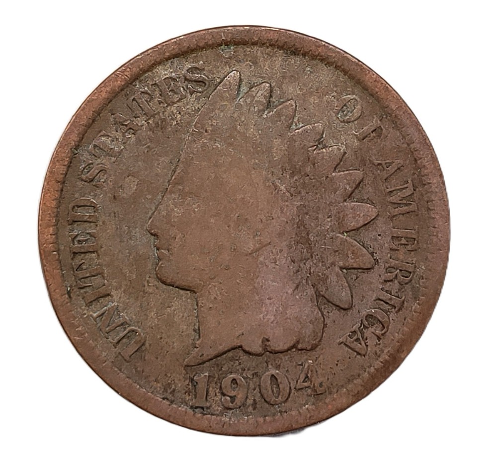 1904 Indian Head Cent Penny