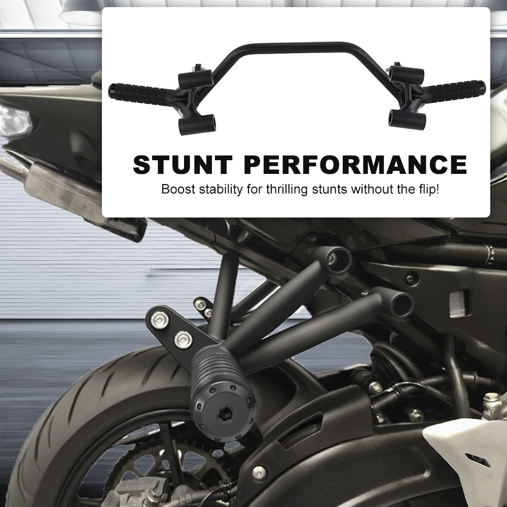 Stunt Subcage Passenger Footpegs Guard Fit For Kawasaki Z650/Ninja 650 2017-2025