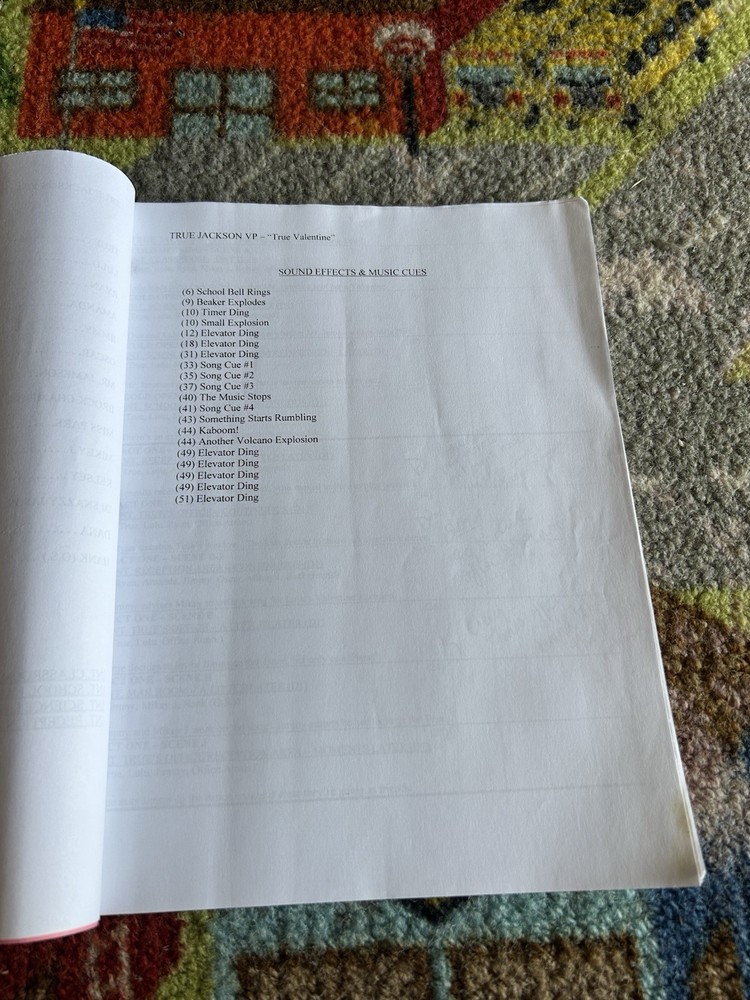 True Jackson Vp S2 Ep 6 Nickelodeon 2010 Original Script Shooting Draft