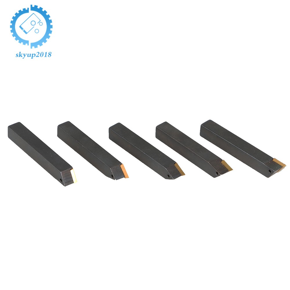 5 PACK 3/8" New Carbide Indexable Turning Tool Bit With Carbide Inserts