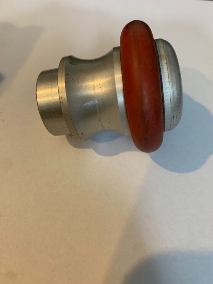 Silver Metal Bumper Pool Posts with Red Rubber - Bumper Pool Posts