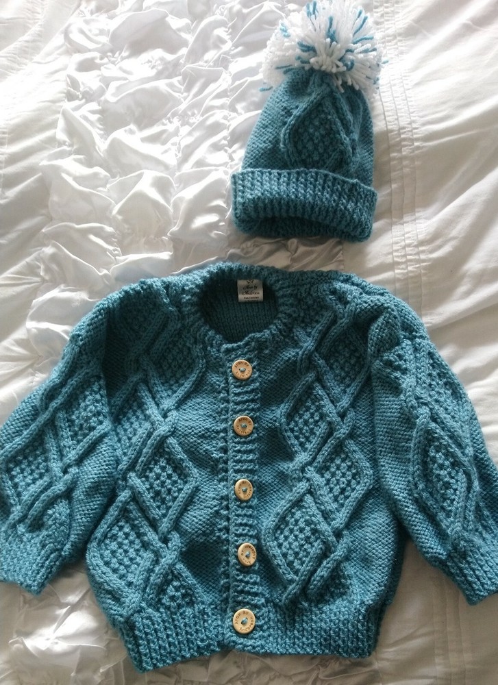 Baby Aran Knitting Pattern - Designer - PJ's Pattern