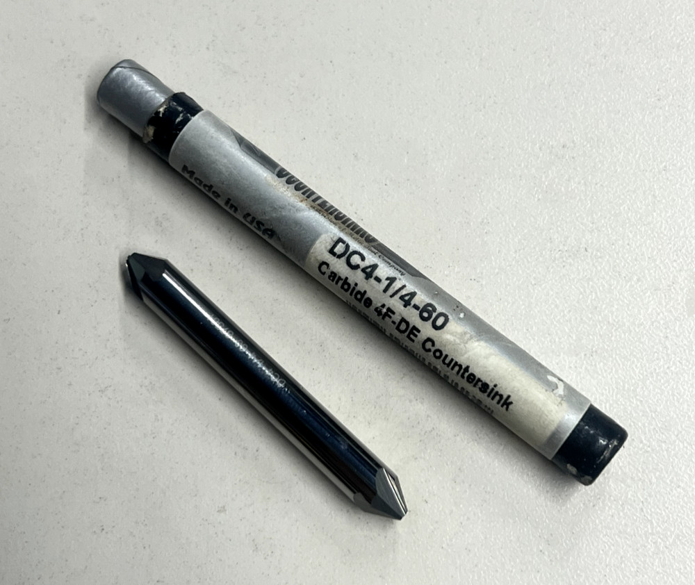 Countersinks 1/4" Double End Countersink DC4-1/4-60 Carbide DE Countersink 87561