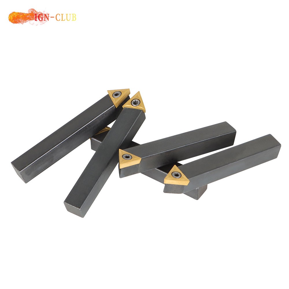 1/2" 5Pcs Indexable Carbide Insert Turning Tooling Bit Holder For Lathe