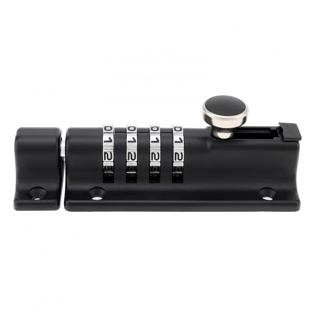 1x Combination Bolt Lock 4 Digit Pin Code Home Door Combination Slide Latch Lock