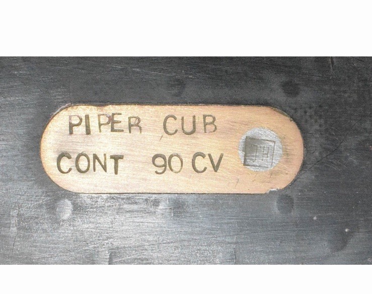 Seth Thomas Round Clock Mounted On A Piper Propeller.