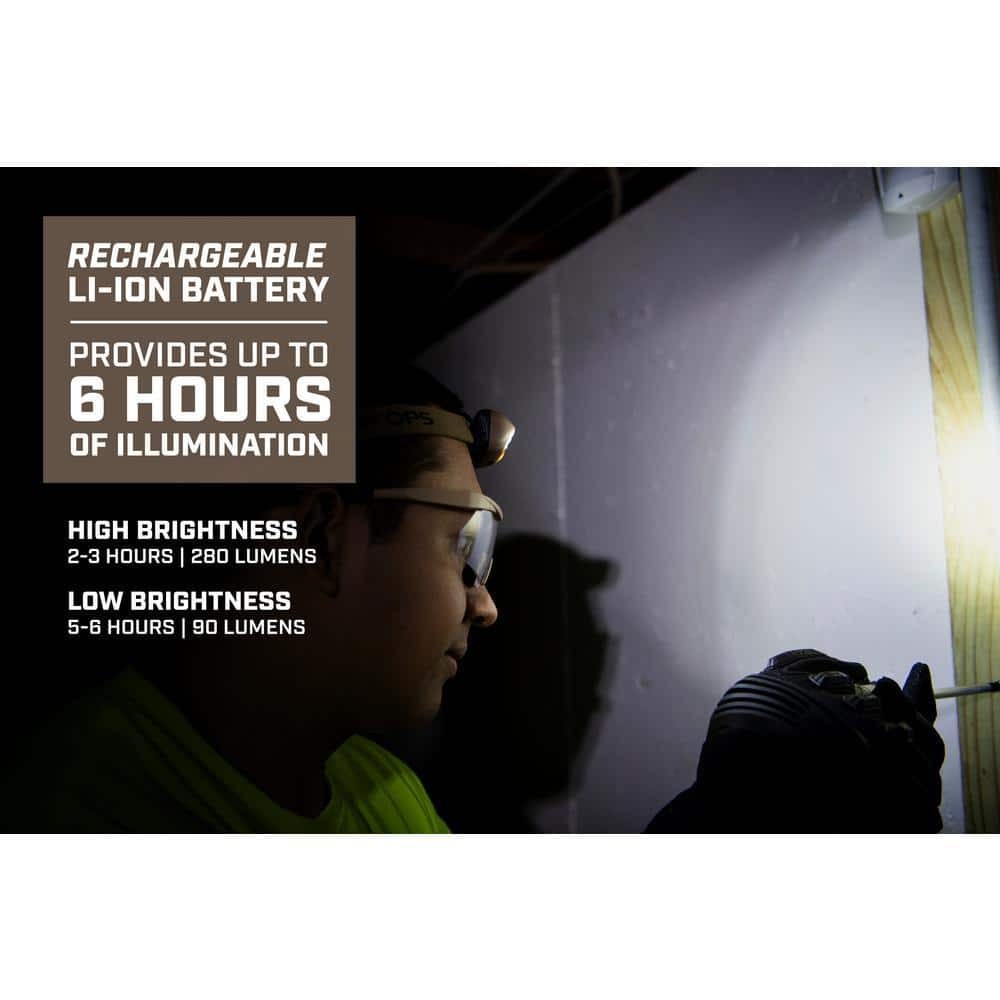 SPEC OPS Rechargeable LED Headlamp with Removable Light