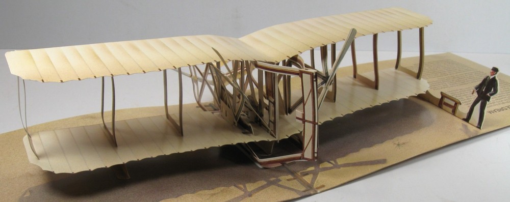 c. 1981 "Wright Flyer Pop-Up", "Kitty Hawk 1903", by Popsites