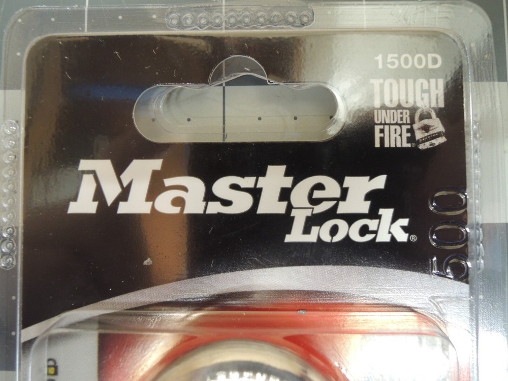 (4) Master Lock 1500D Locker Lock Combination Padlocks, Black - NEW