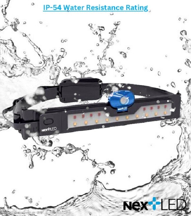 NextLED Multi-Function, Rechargeable Pro LED Headlamp, 3 Lights In 1, IP-54