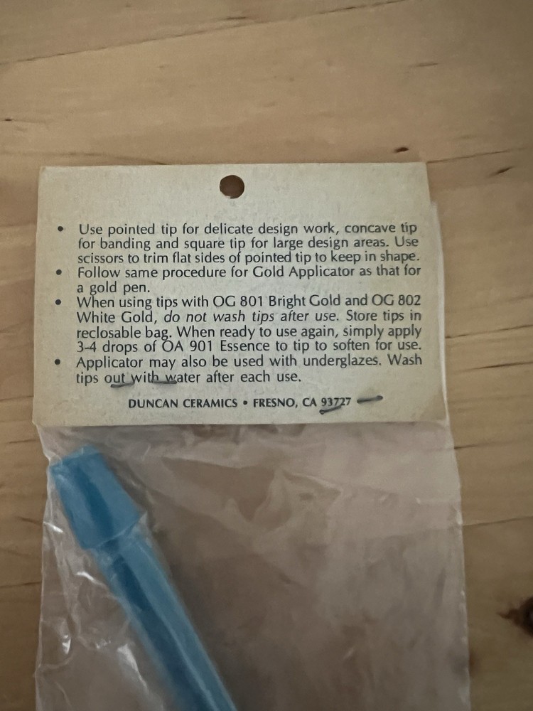 Vintage Gold Applicator Ceramic Tool