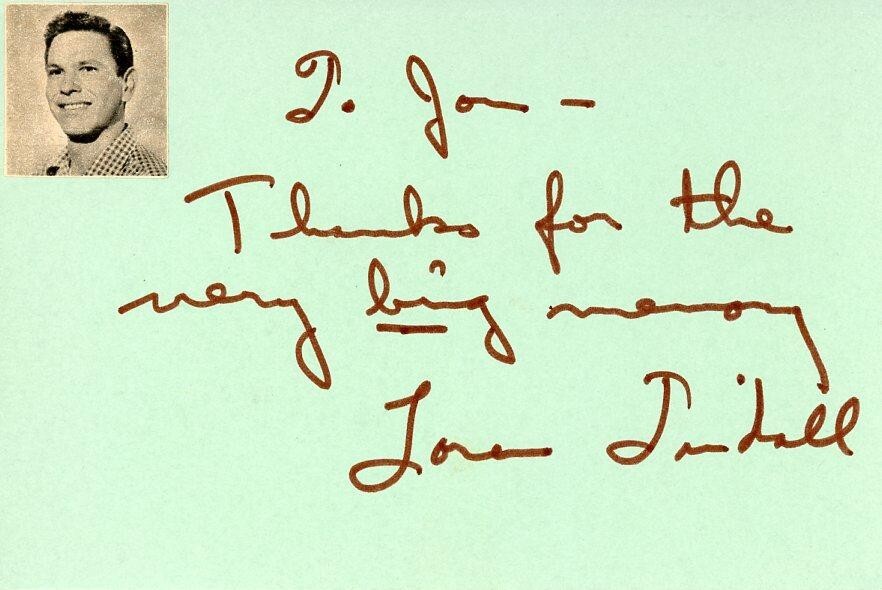 Loren Tindall - Signed Card