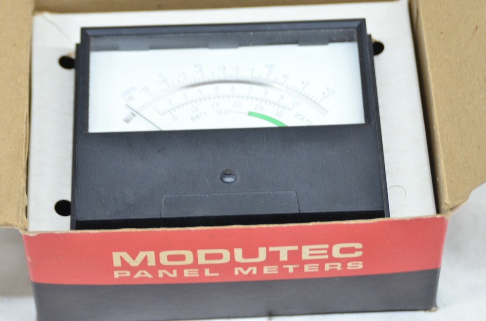 Modutec Analog Panel Meter Volts 0-3 DBRN Decibel DB Model 407735 Battery Test