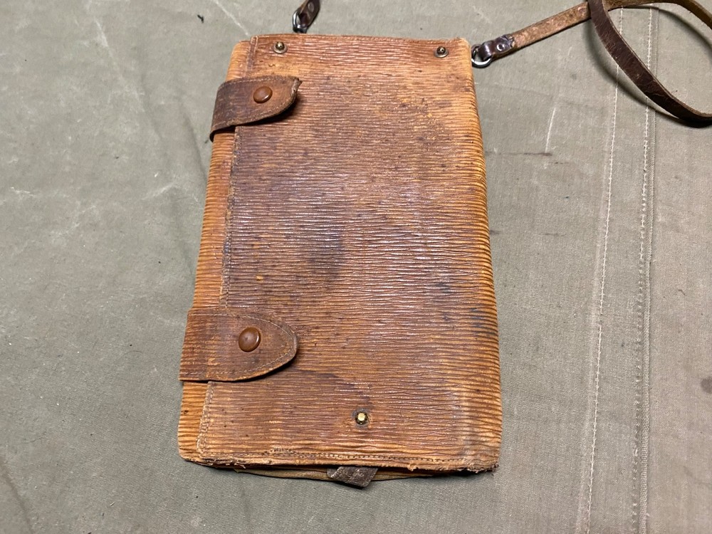 ORIGINAL WWI WWII GERMAN OFFICER NCO MAP CARRY CASE