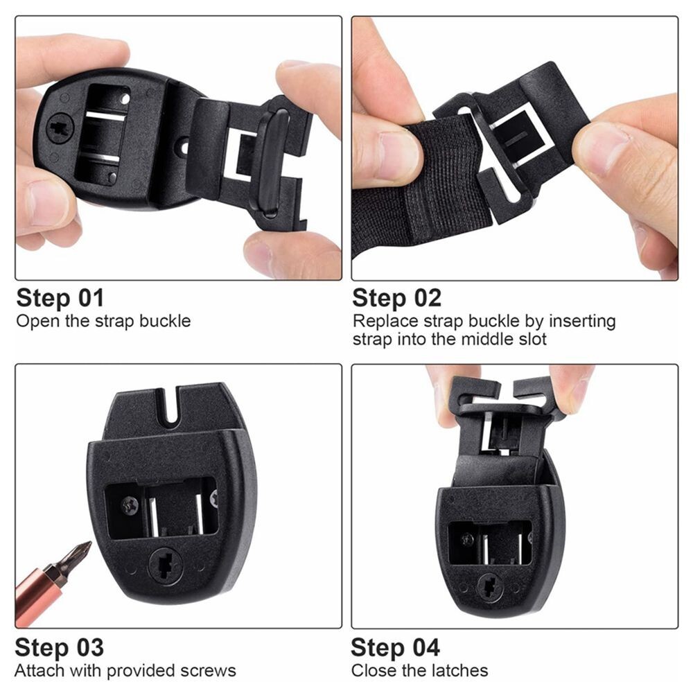 4 Sets Hot Tub Cover Clips Locks Latch Repair Kit for Spa Cover Straps C473