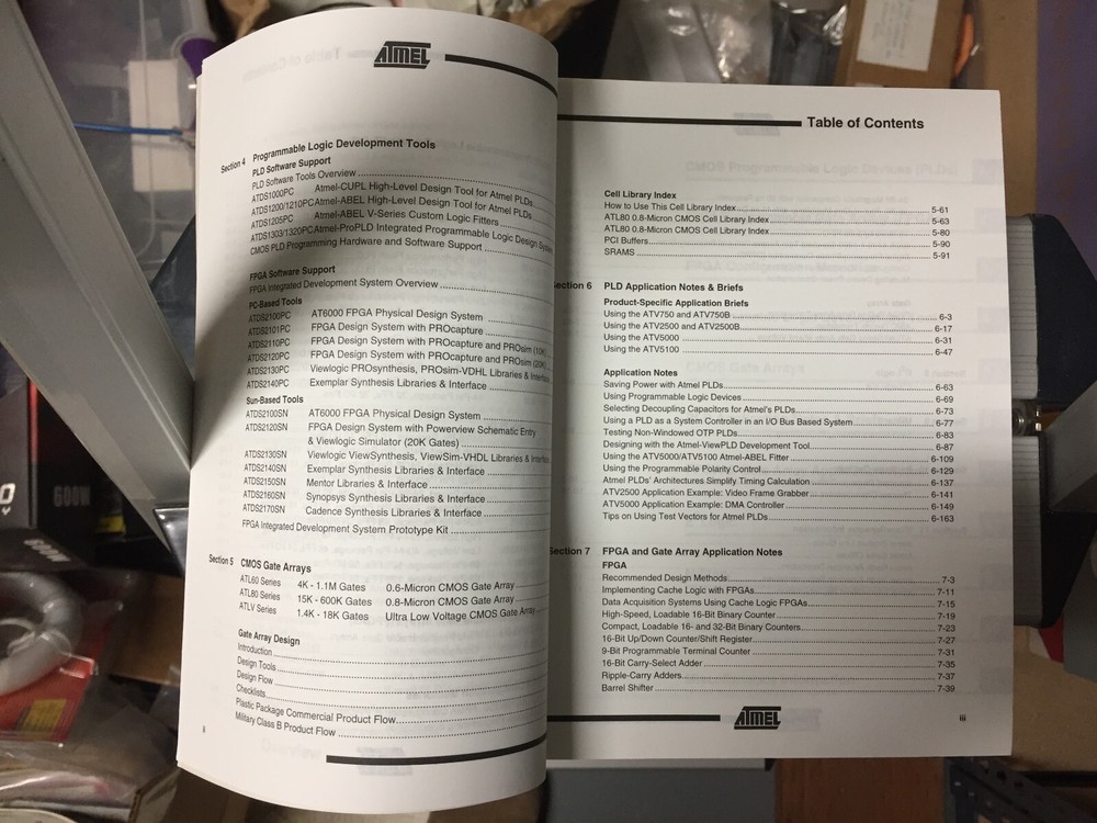Data Book = Atmel AVR / AT89 MCUs - Memory - Configurable Logic 1995/1996/1997 =