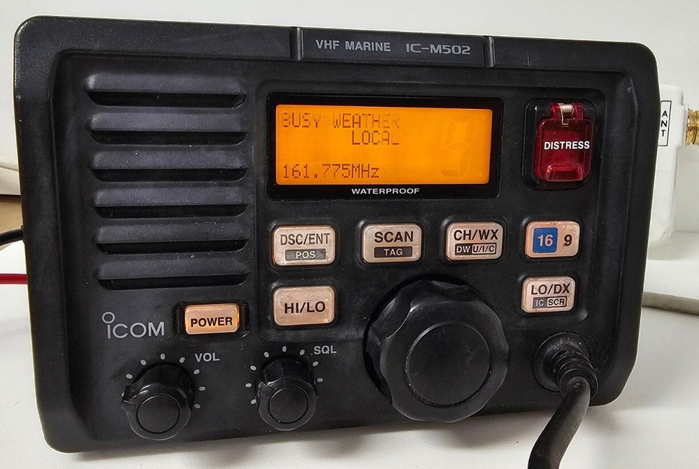 Icom IC-M502 VHF -LCD Issues, Mic Button Issues