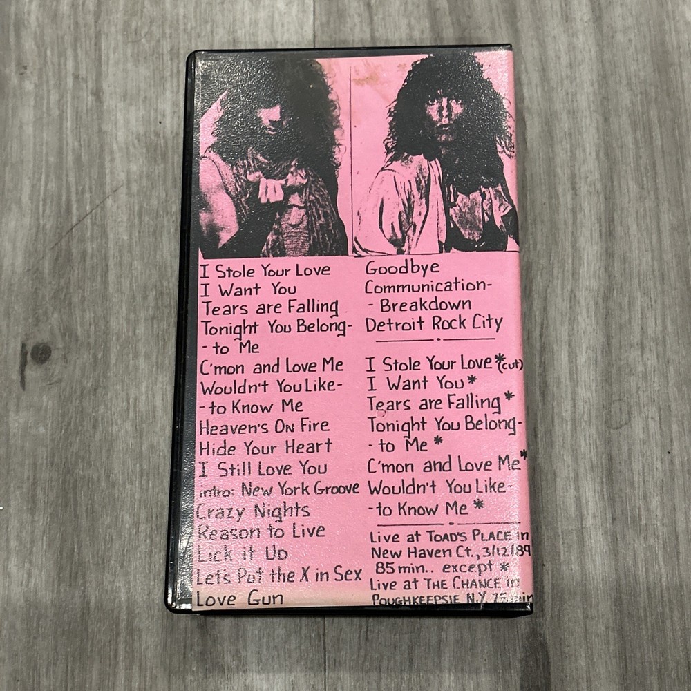 PAUL STANLEY SOLO TOUR NEW HAVEN CT. 3/12/89 VHS Live At Toad’s RARE