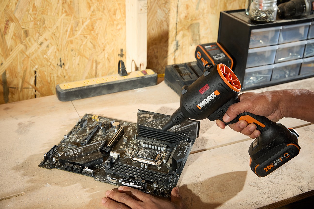 Worx Nitro WX099L 20V Power Share Duster, Inflator and Shop Blower – Battery &