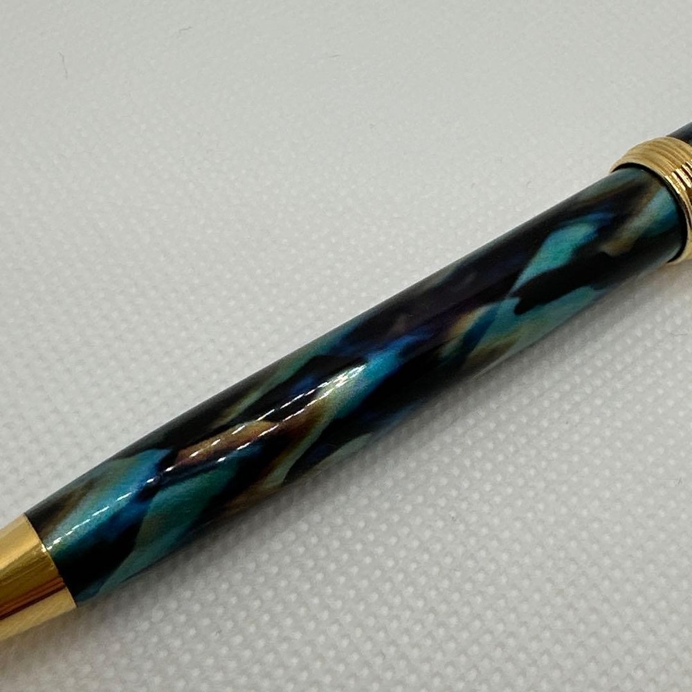 cross pinnacle peacock blue ballpoint pen