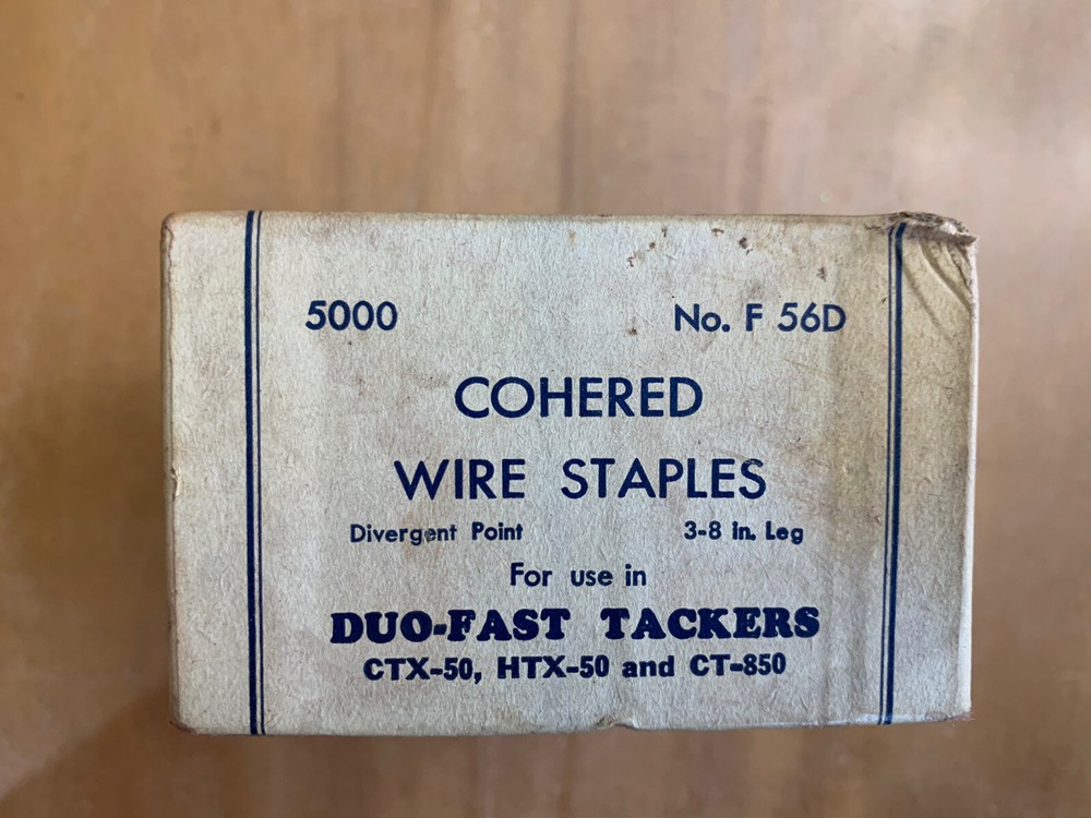 Cohered Wire Staples 5000 Count BOX ONLY