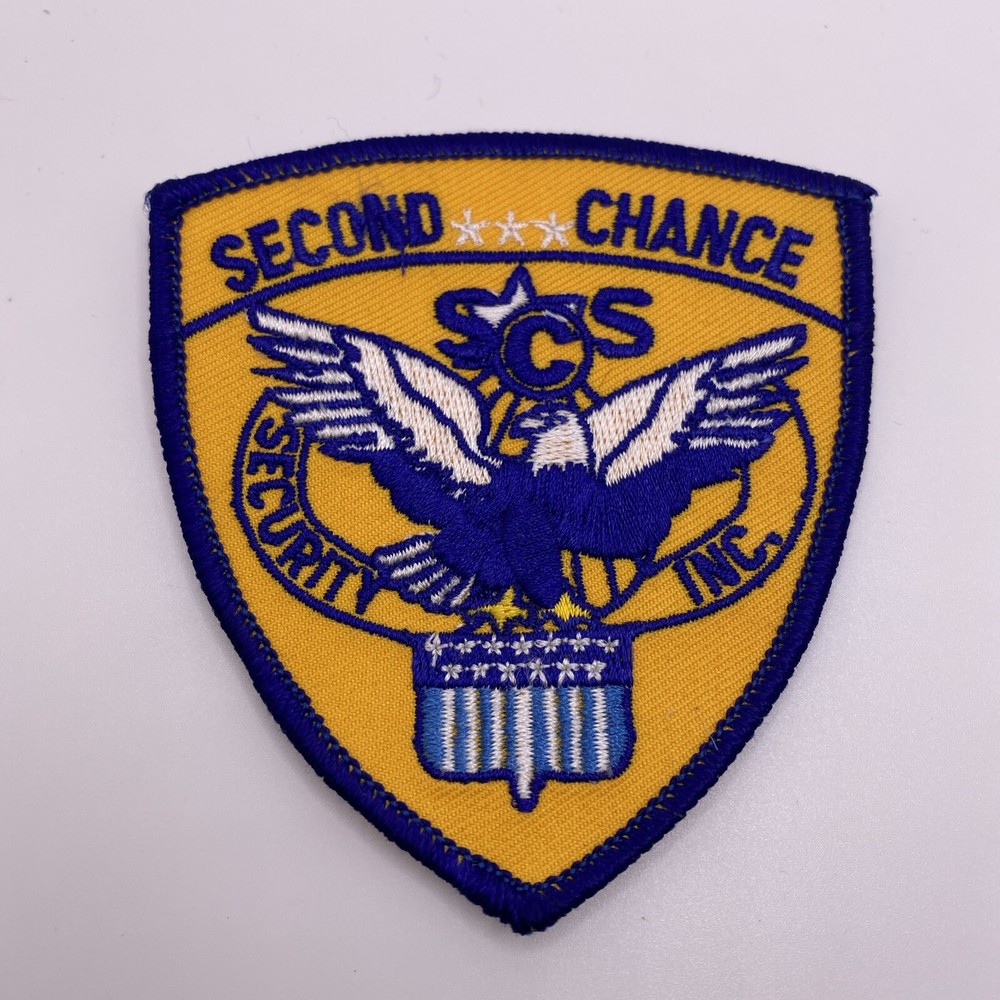Second Chance Security, Embroidered Patch, Crest, Emblem New