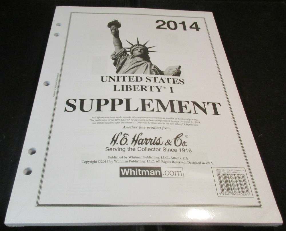 H.E. HARRIS 2014 U.S. LIBERTY I SUPPLEMENT WITH FREE SHIPPING!!!