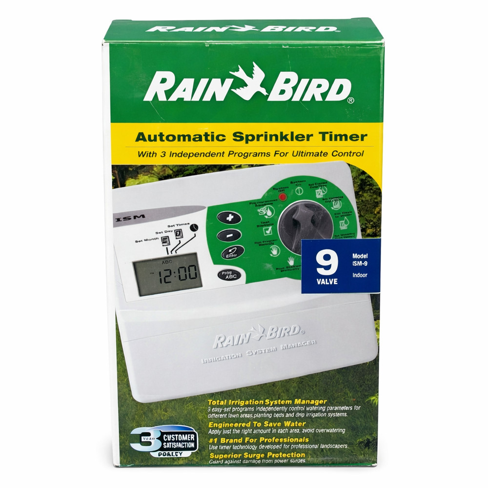 Rain Bird ISM-9 Sprinkler Timer Controller 9-Zone Indoor Irrigation System