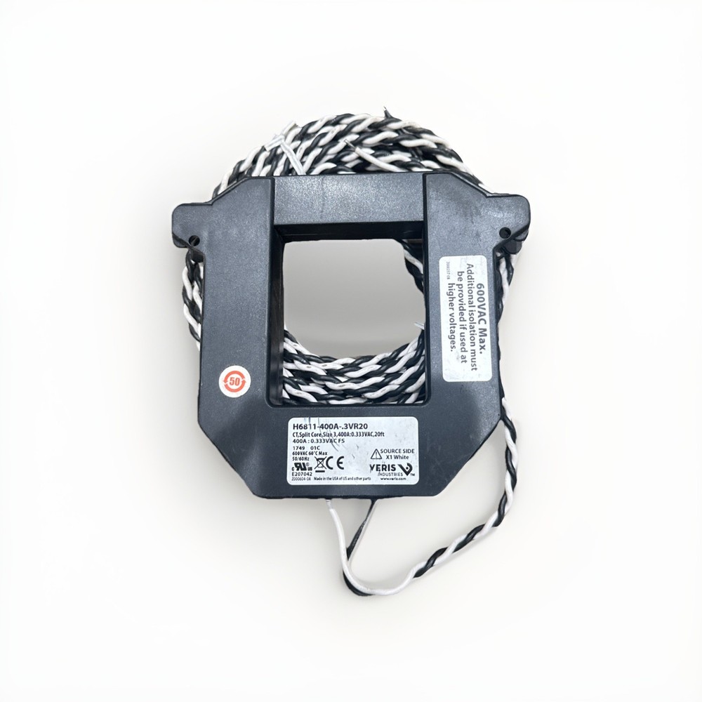 🔴Veris H6811-400A-.3VR20 Power Metering Current Transformer Split Core‼️