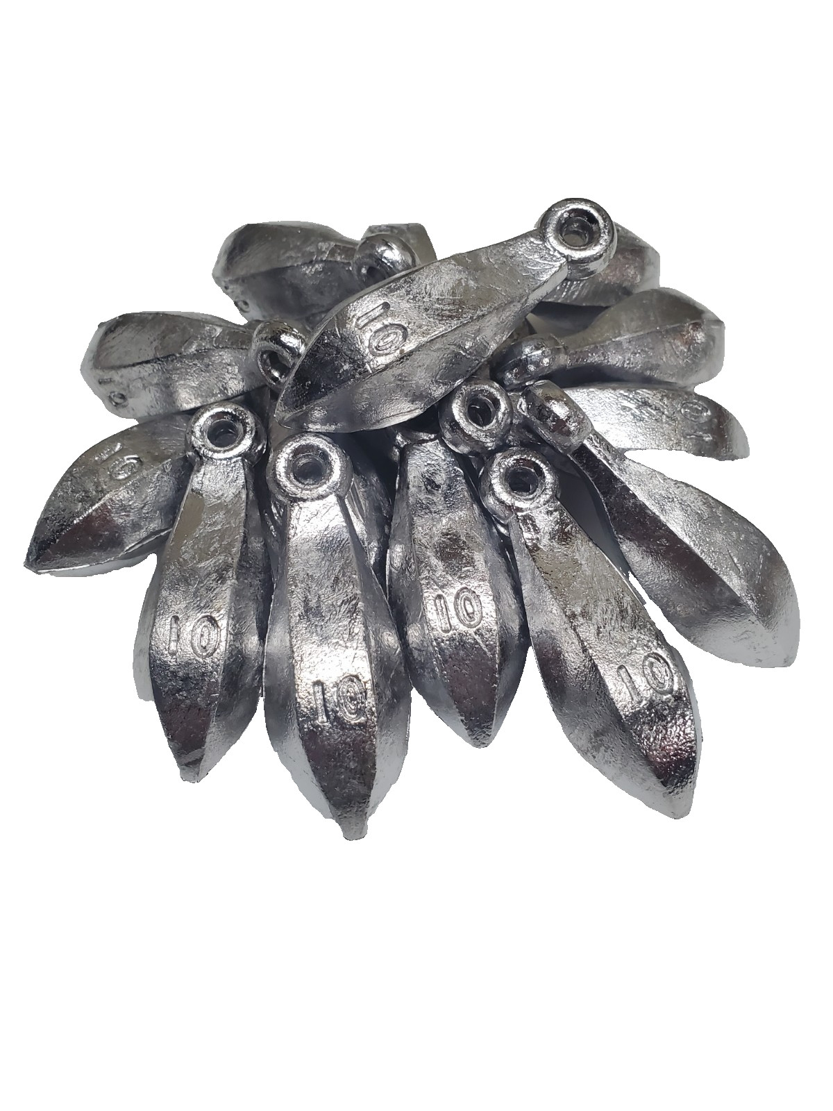 10 lbs of 10oz Bank Sinkers/weights 16 count.
