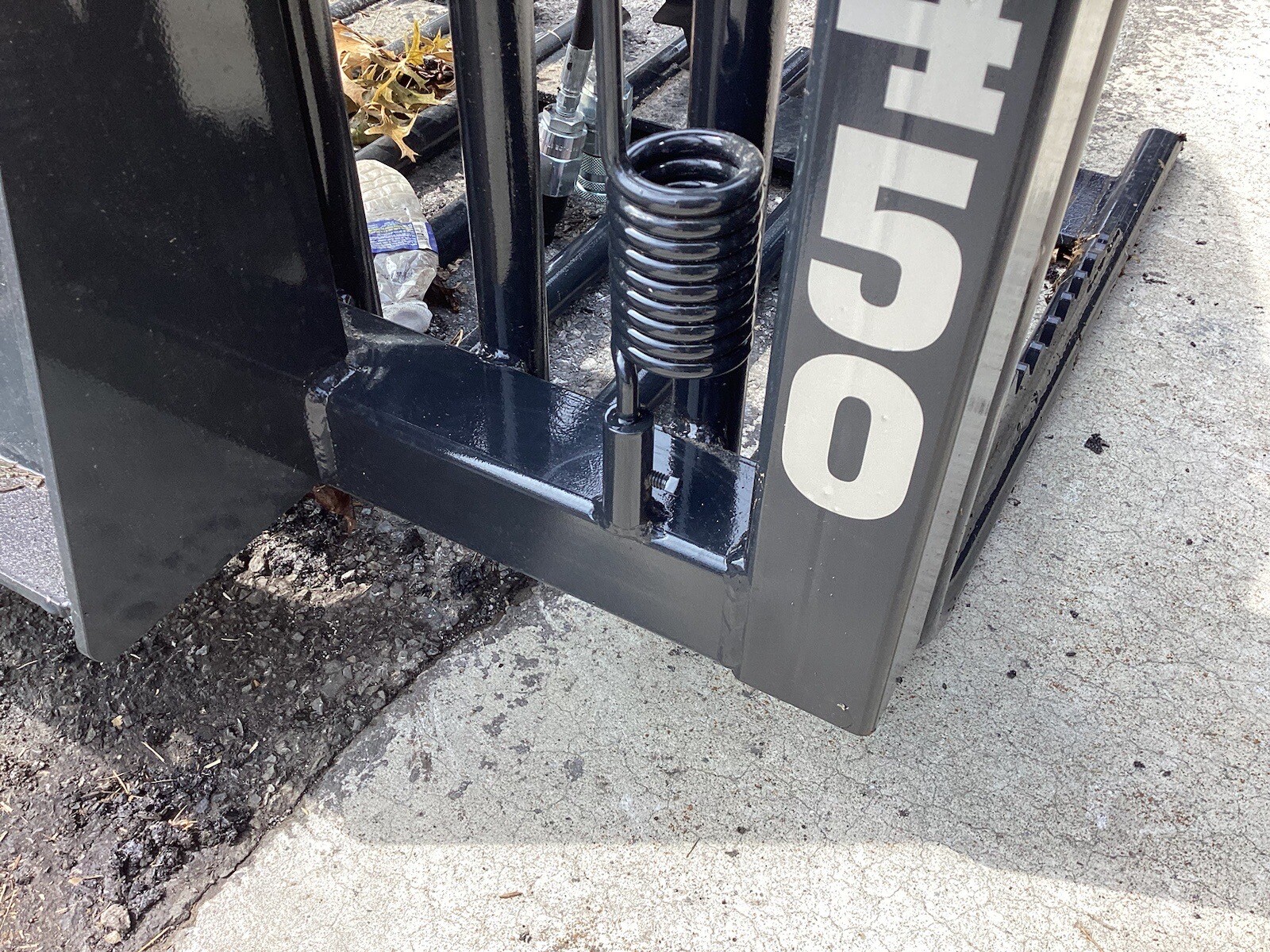 Hose Saver Spring 17” With 5/16 “ Rod And Weld On Bushing For Hydraulic Hose