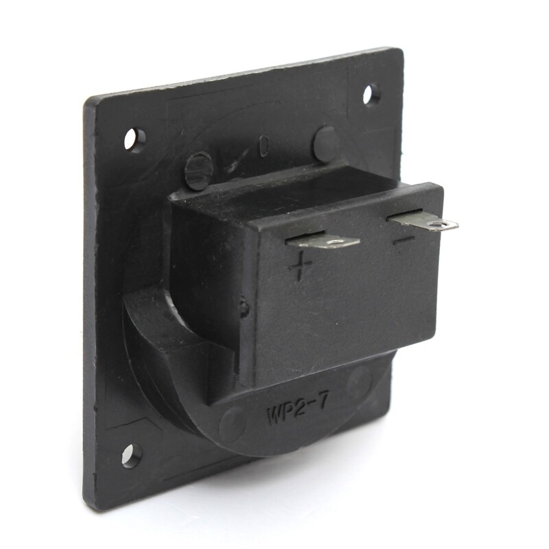 2PCS Subwoofer 2Wire Way Square Speaker Box Sub Push Spring Terminal Connector