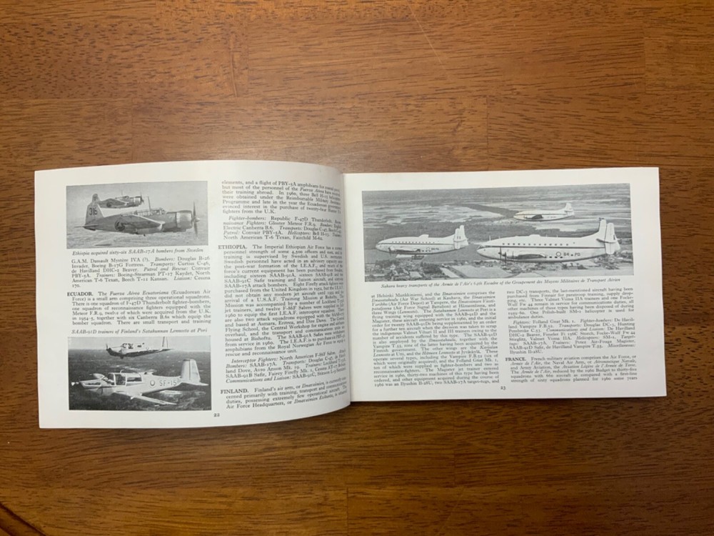 Observer's World Aircraft Directory Air Forces Missile Engines Reference Book