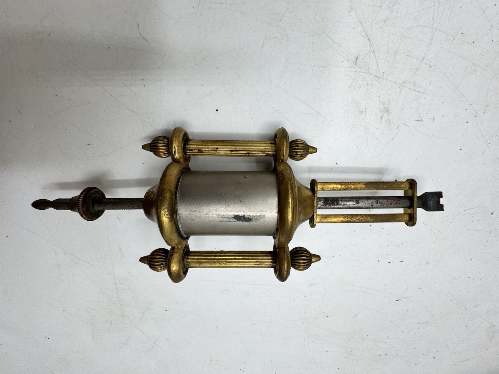 Antique 1800s WM L Gilbert Mantle Clock W/Key Tested Runs