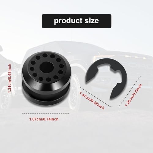 2PCS Transfer Case Shift Linkage Bushings with E-Clips, Transfer Shift Control
