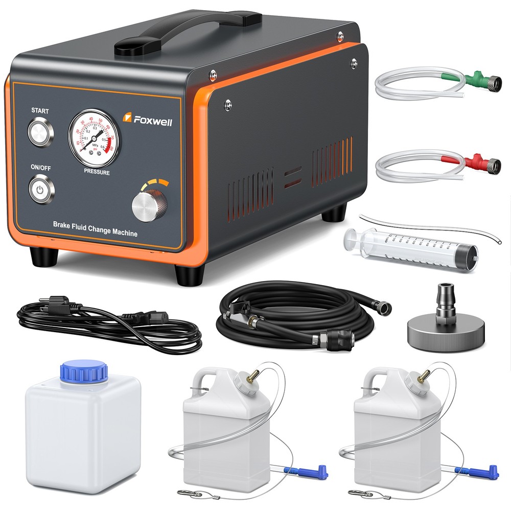 Foxwell RT100 Electric Brake Bleeder Machine Efficient Brake Fluid Exchange Tool