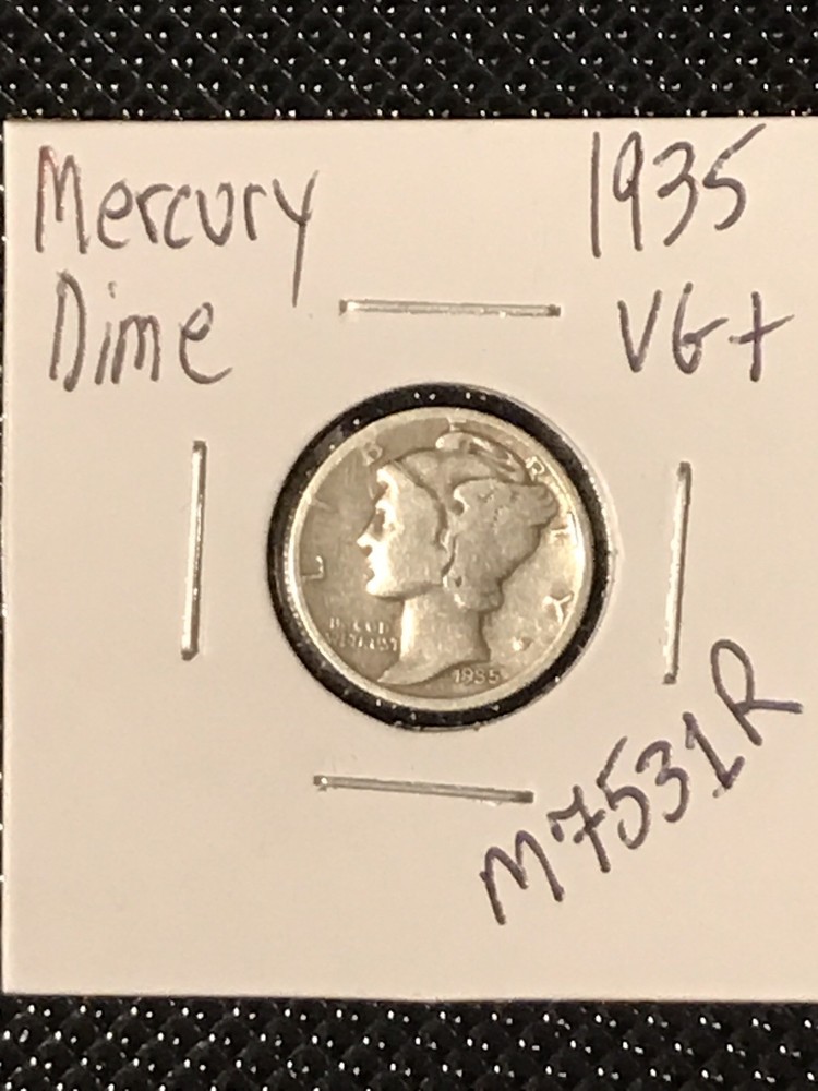 1935 Mercury Dime  VG+
