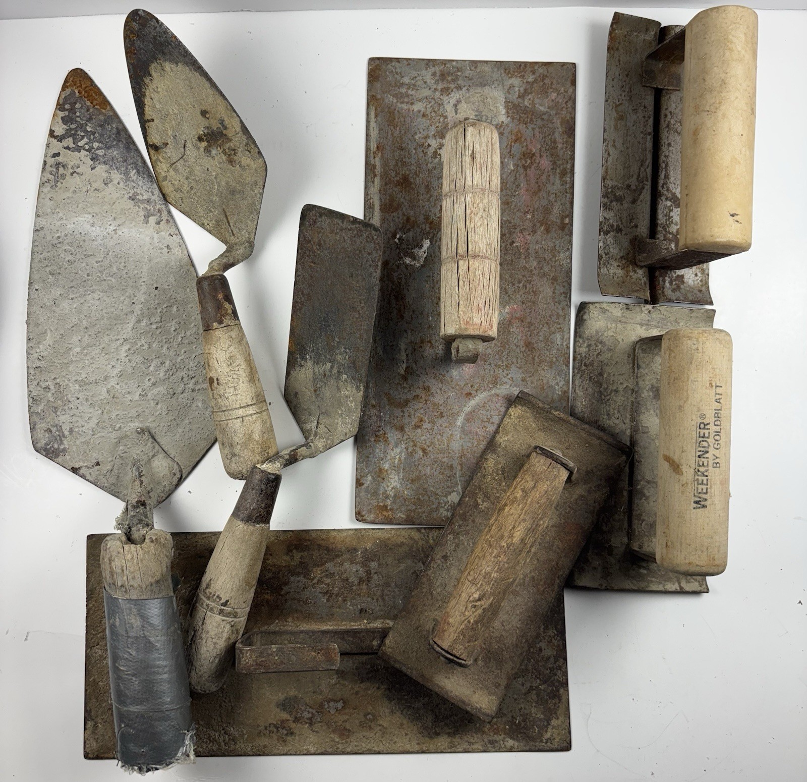 Concrete Cement Masonry Trowels Groover Hand Tools Goldblatt Antique/Vintage LOT