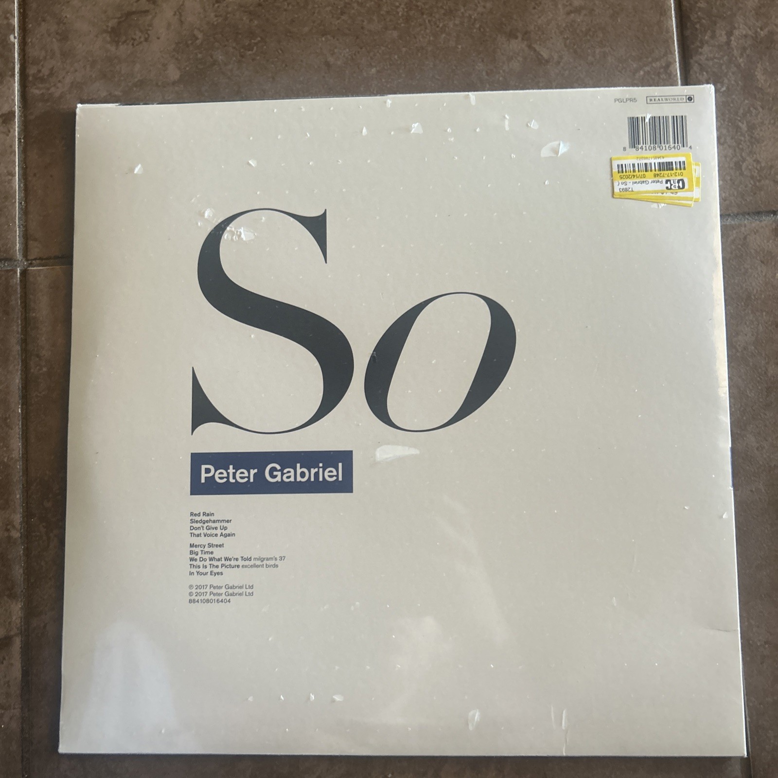 Peter Gabriel: So (12" 180gram Vinyl LP, 2024) New