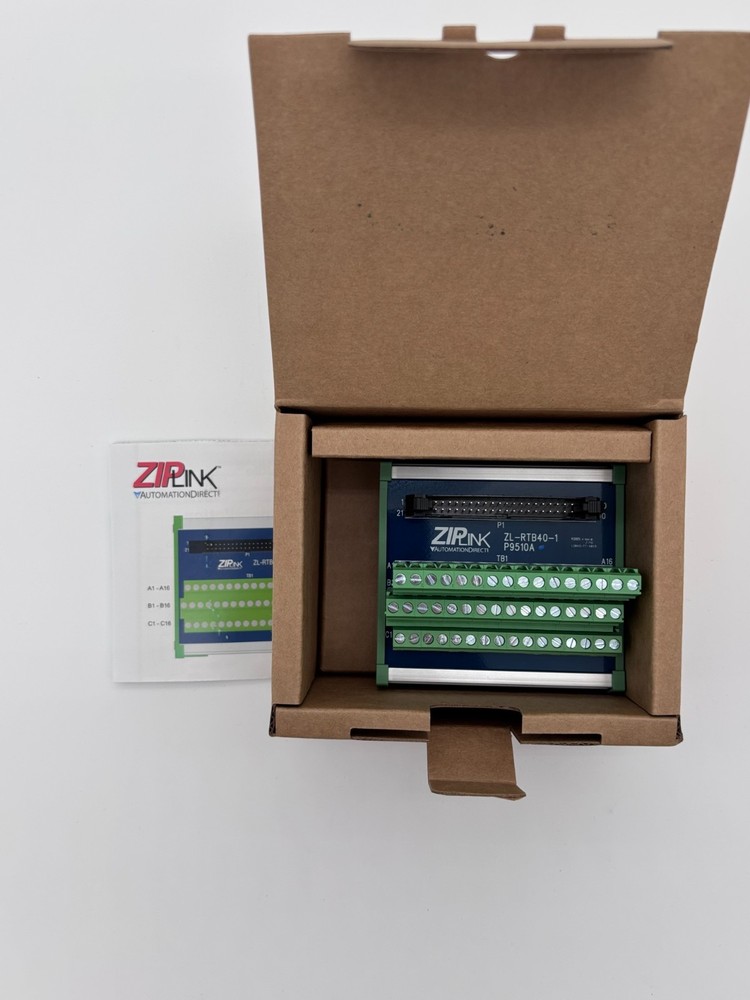 ZIP Link ZL-RTB40-1 reduced-width feedthrough module, 48-pole Automation Direct