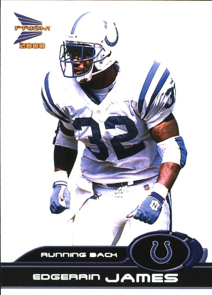 !!!     2000  EDGERRIN JAMES  PRISM   FOOTBALL CARD $$