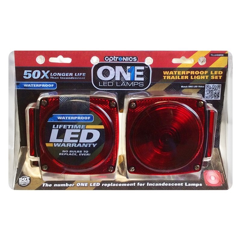 Optronics STL008/009 Series Red Square Stud Mount LED Tail Lights
